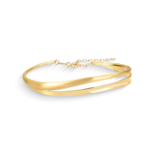 Bracelete com 2 Fileiras -  Ouro 18k