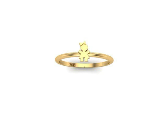 Anel Menina - Ouro 18K